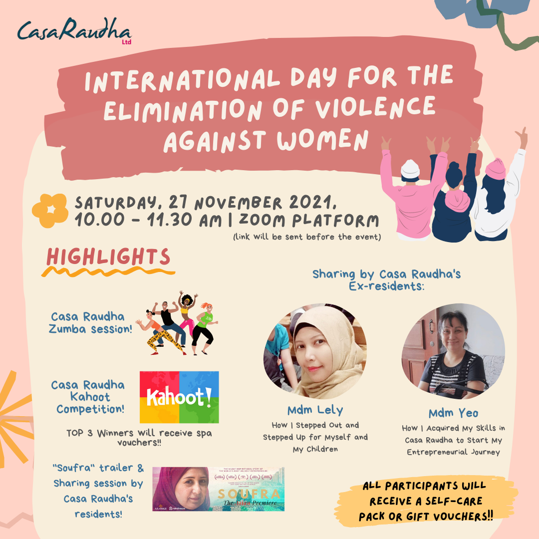 International Day for the Elimination of Violence Against Women | 27 November 2021